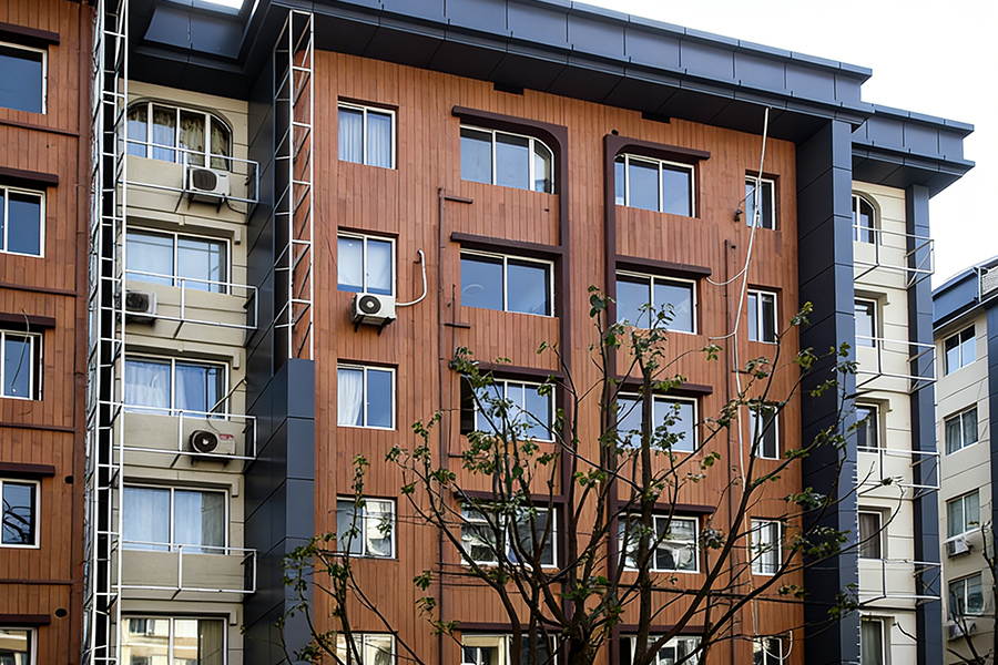 Renovering af Lin'an City Center Street (Wood Grain)